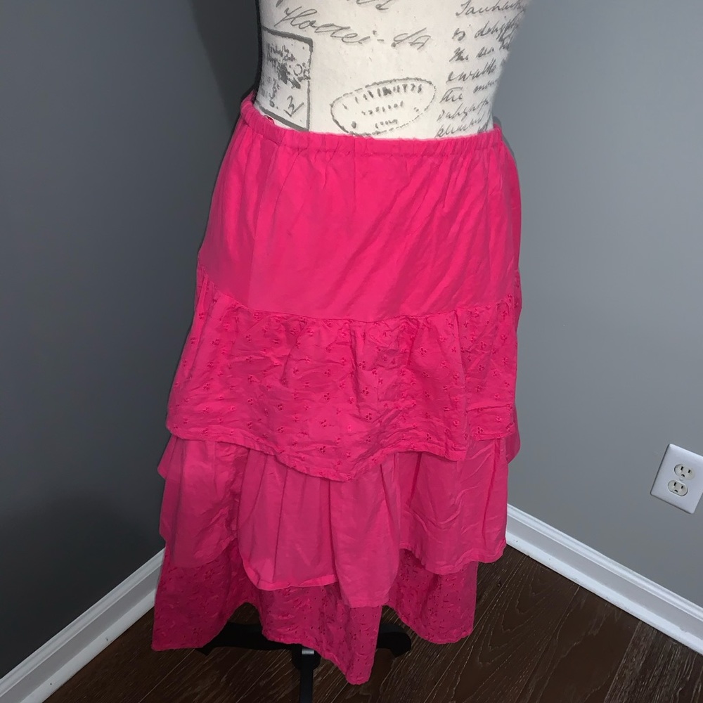 Skirt Pink Medium Royal Linen Claudia Richard
